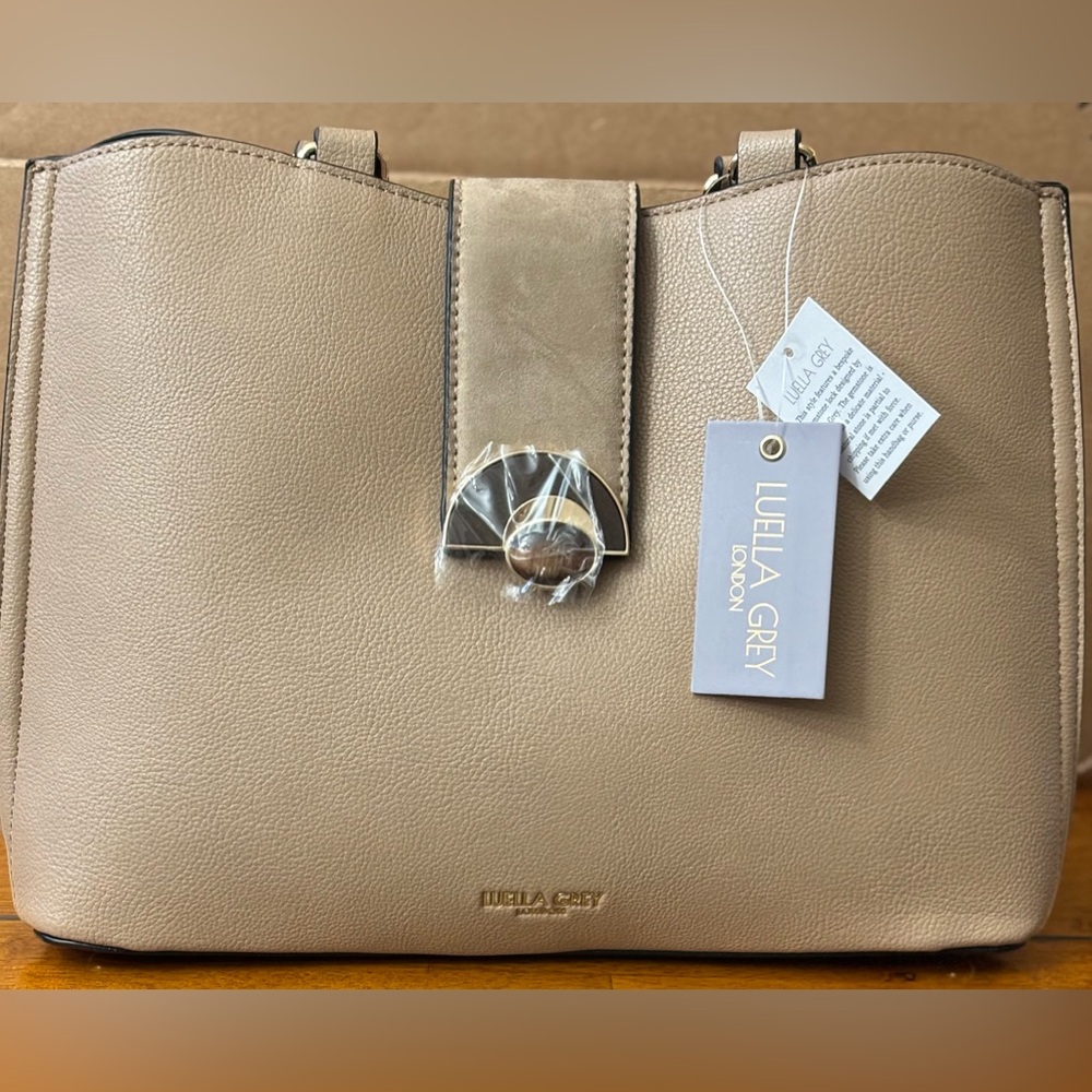 EVIE TAUPE TOTE BY LUELLA GREY LONDON